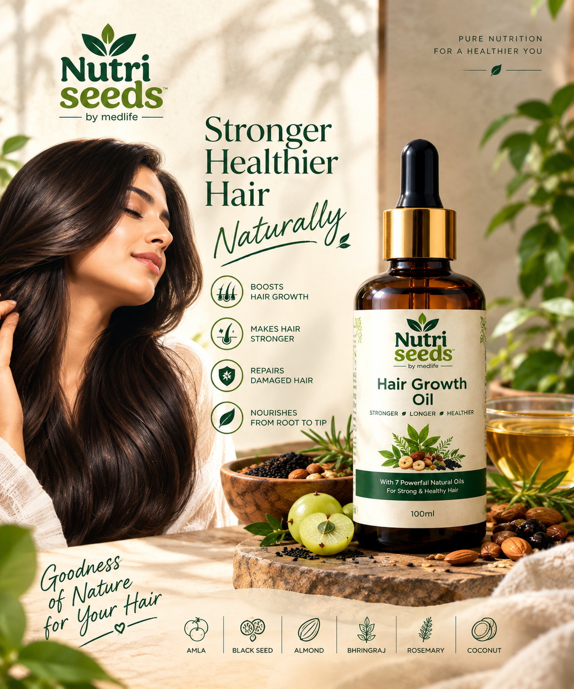 Nutri Seeds Hair Growth Oil – Natural Hair Care Oil