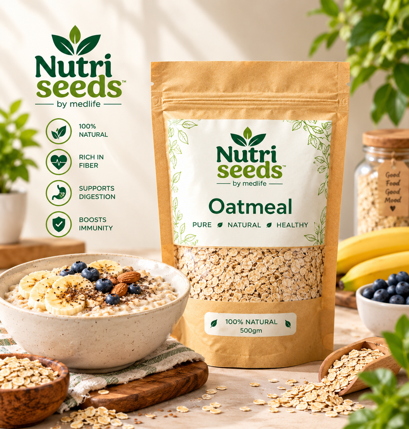 Nutri Seeds Oatmeal – 100% Natural, 500g