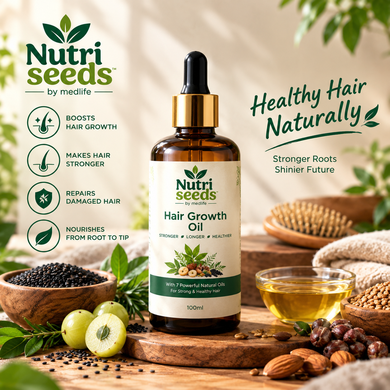 Nutri Seeds Hair Growth Oil – Natural Hair Care Oil