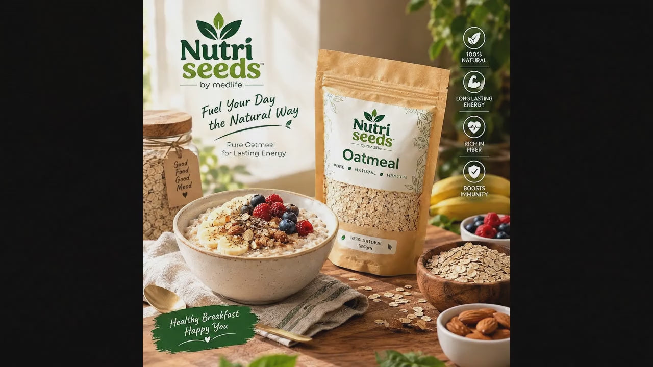 Nutri Seeds Oatmeal – 100% Natural, 500g